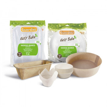Guardini Easy Bake Bio papirnati modelčki za muffine, Ø 7 x 3 cm, beli, 100 kosov