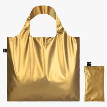 LOQI METALLIC zlata ročna torba