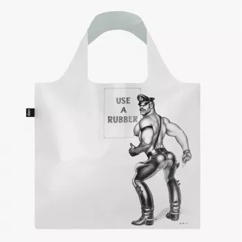 Prozorna torba LOQI Tom of Finland – Use a Rubber
