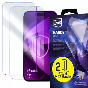 3mk Hardy ARC+ 4-slojna zaščita zaslona za Apple iPhone 15