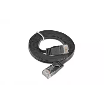 Wirewin Slim Cat6 U/UTP patch kabel RJ45, 0,1 m, črn