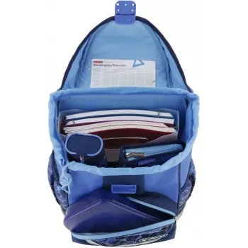 Herlitz UltraLight Plus šolski nahrbtnik, Blue Shark