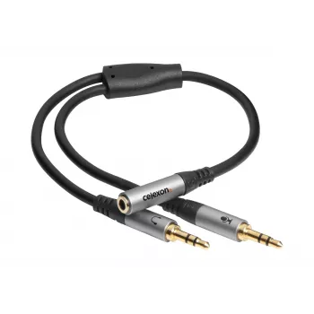 celexon Professional 2x stereo 3,5 mm avdio adapter, M/F