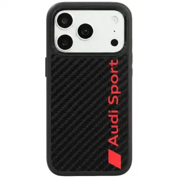 Audi R8 Carbon Fiber ovitek MagSafe za iPhone 18 Pro / 17 Pro, črn