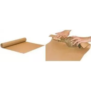 RAADHUIS zvitek embalažnega papirja, 750 mm x 250 m, rjav kraft papir, 70 g/m², rjavo črtast