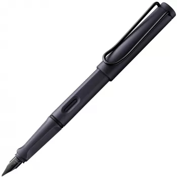 LAMY safari nalivno pero z vložki, steel black, konica M (1238794)