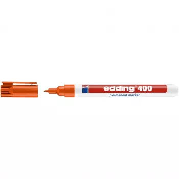 edding 400 permanentni marker, 1,0 mm, oranžen