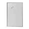 herlitz magnetna tabla 60 x 80 cm, belo lakirano jeklo, okvir iz srebrnega lesa