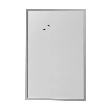 herlitz magnetna tabla 60 x 80 cm, belo lakirano jeklo, okvir iz srebrnega lesa
