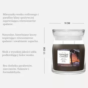 Yankee Candle Black Coconut sveča, srednja