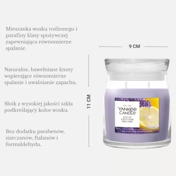 Yankee Candle Lemon Lavender sveča, srednja