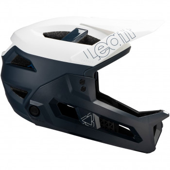 Leatt MTB Enduro 3.0 V25 3-v-1 kolesarska čelada z odstranljivo brado, bela, S