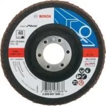 Bosch Expert for Metal X551 lamelna brusilna plošča, ravna, 115 mm, zrnatost 40, izvrtina 22,23 mm