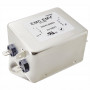 Akyga EN2070-16-F enofazni EMI omrežni filter 16 A, 120–250 V AC, 50/60 Hz, 6,3-mm priključki