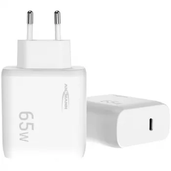 Ansmann Home Charger HC165PD USB polnilnik, 1x USB-C, PPS, PD, Quick Charge, 65 W, bel