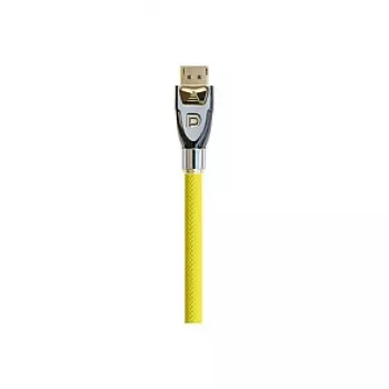 Good Connections PYTHON GC-M0075 priključni kabel DisplayPort 1.2, 4K2K / UHD, pozlačen, OFC, najlonski oplet, rumen, 1 m