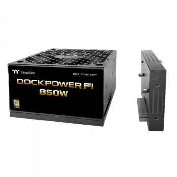 Thermaltake TT Dockpower FI 850 W PS-DCP-0850FNFAGE-2 napajalnik, 850 W, 80 PLUS Gold, ATX 3.1, modularni, črn