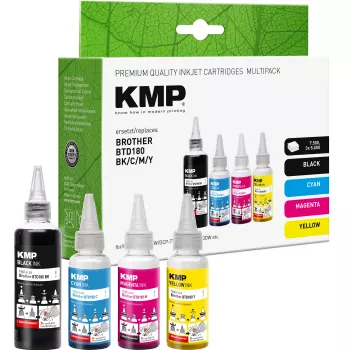 KMP kartuše s črnilom, združljive z Brother LC426XLMP, črna, cian, magenta, rumena, set 4 kosov