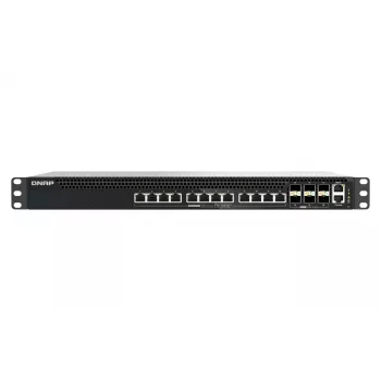 QNAP QSW-M5218P-6F12T upravljano L3 PoE omrežno stikalo, 12 x 10G Ethernet RJ-45, rack 1U