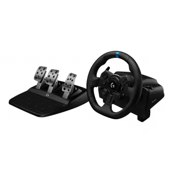Logitech G923 volan za dirkanje s pedali za PC, črn