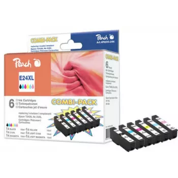Peach PI200-256 varčni paket črnila za Epson 24XL (T243) (6 kosov), XL kapaciteta