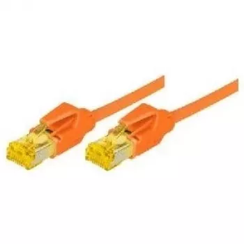 Tecline patch kabel Cat 6A S/FTP (S-STP), RJ-45 na RJ-45, 0,5 m, oranžen