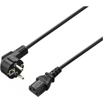 Renkforce priključni napajalni kabel, kotni vtič s šuko na vtič C13, 2 m, črn
