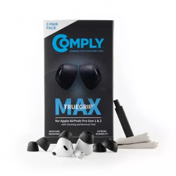 Comply MAX ušesni vložki za AirPods Pro, črni, velikost L