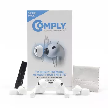 Comply ušesni vložki za Apple AirPods Pro 3, beli, velikost L