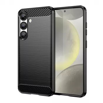 iLike Carbon Case prožni silikonski ovitek za Xiaomi Poco F7 Pro, črn