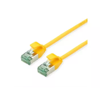ROLINE 21.45.3321 U/FTP Cat.6A (razred EA) SLIM povezovalni kabel, rumen, 0,3 m