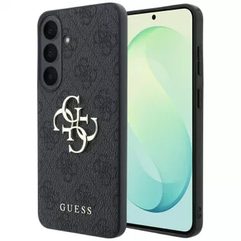 Guess GUE005819 Embossed 4G Ring Classic Logo MagSafe ovitek za Samsung Galaxy S26 FE, črn