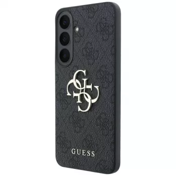 Guess GUE005819 Embossed 4G Ring Classic Logo MagSafe ovitek za Samsung Galaxy S26 FE, črn