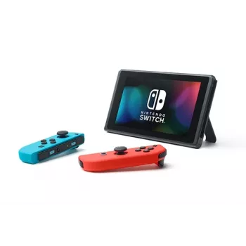 Nintendo Switch (novi prenovljeni model) prenosna igralna konzola, črna/moder/rdeča, 15,8 cm (6,2