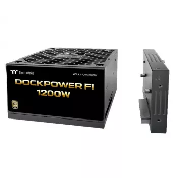 Thermaltake Dockpower FI 1200W napajalnik za PC, 80 PLUS Gold, ATX 3.1, črn