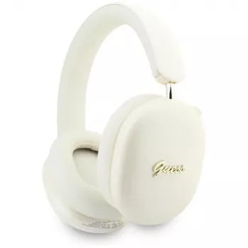 Guess GUE005824 Bluetooth slušalke Metallic Effect Metal Script Logo, ENC, bež