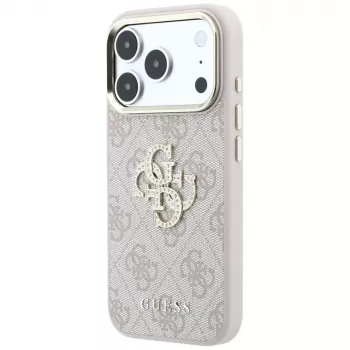 Guess GUE005506 ovitek 4G & Big Strass Logo za iPhone 18 Pro Max / 17 Pro Max, roza