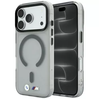 BMW M IML Frosted Metal Logo & Trims ovitek MagSafe za iPhone 18 Pro / 17 Pro, antracit
