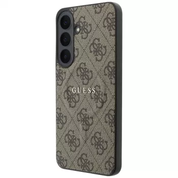 Guess ovitek MagSafe Embossed 4G Ring Classic Logo za Samsung Galaxy S26 FE, rjav