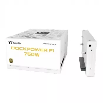 Thermaltake Dockpower FI 750W napajalnik za PC, 80 PLUS Gold, modularni, bel