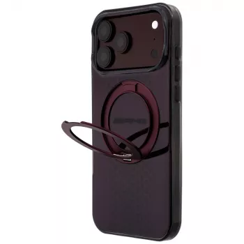 Mercedes AMG IML Double Layer Urban Line ovitek z obročem za stojalo, MagSafe, za iPhone 18 Pro Max / 17 Pro Max, bordo