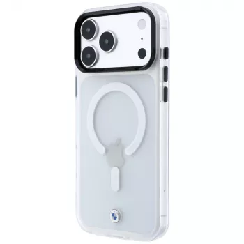 BMW Sign Frosted IML & Metal Logo MagSafe ovitek za iPhone 18 Pro Max / 17 Pro Max, prozoren