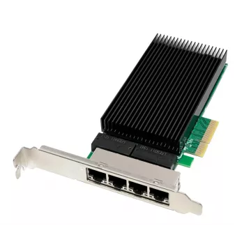 ALLNET ALL0145-4-2.5G-TX PCIe x4 štiriportni 2,5-gigabitni strežniški omrežni adapter, bakreni RJ45