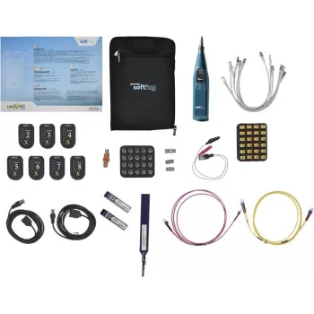 Softing IT Psiber CableMaster PROF_ACC_KIT profesionalni komplet dodatkov, komplet kablov/adapterjev, omrežje, telefon, 0,5 m, dupleks