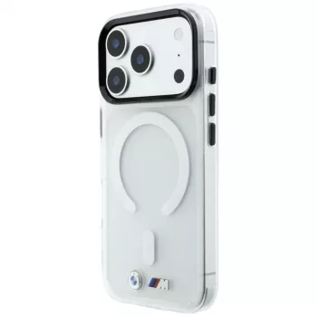 BMW M IML Frosted Metal Logo & Trims ovitek MagSafe za iPhone 18 Pro Max / 17 Pro Max, prozoren