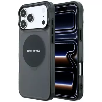 Mercedes AMG00131 ovitek za pametni telefon iPhone 18 Pro Max / 17 Pro Max, IML Transparent Bicolor Block, MagSafe, črn