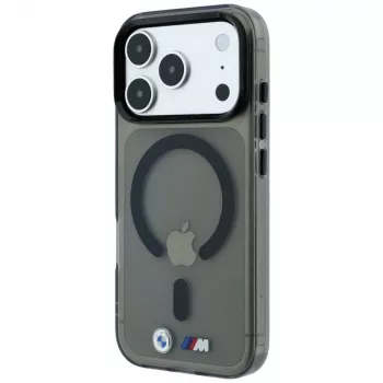 BMW BMW001323 ovitek za iPhone 18 Pro Max / 17 Pro Max, M IML Glossy Metal Logo & Trims, MagSafe, črn
