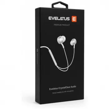 Evelatus Crystal Clear Audio CCAV-TC-WH slušalke s priključkom Type-C in mikrofonom, bele