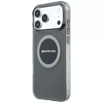 Mercedes AMG00120 AMG IML Transparent Bicolor Block MagSafe ovitek za iPhone 18 Pro Max / 17 Pro Max, črno-siv