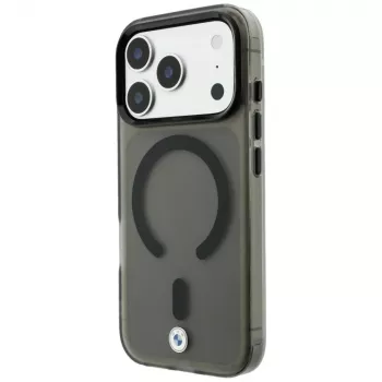 BMW Sign Frosted IML & Metal Logo MagSafe ovitek za iPhone 18 Pro Max / 17 Pro Max, siv